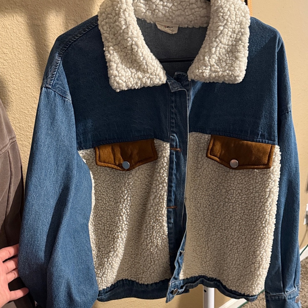 Denim and Sherpa Jacket